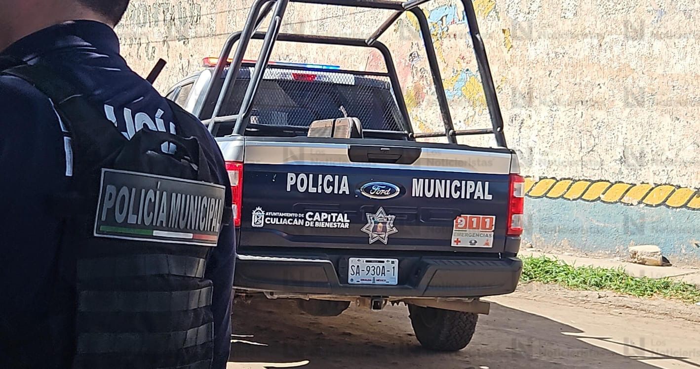 agentes municipales se encargaron de resguardar la escena donde fueron encontrados los restos humanos