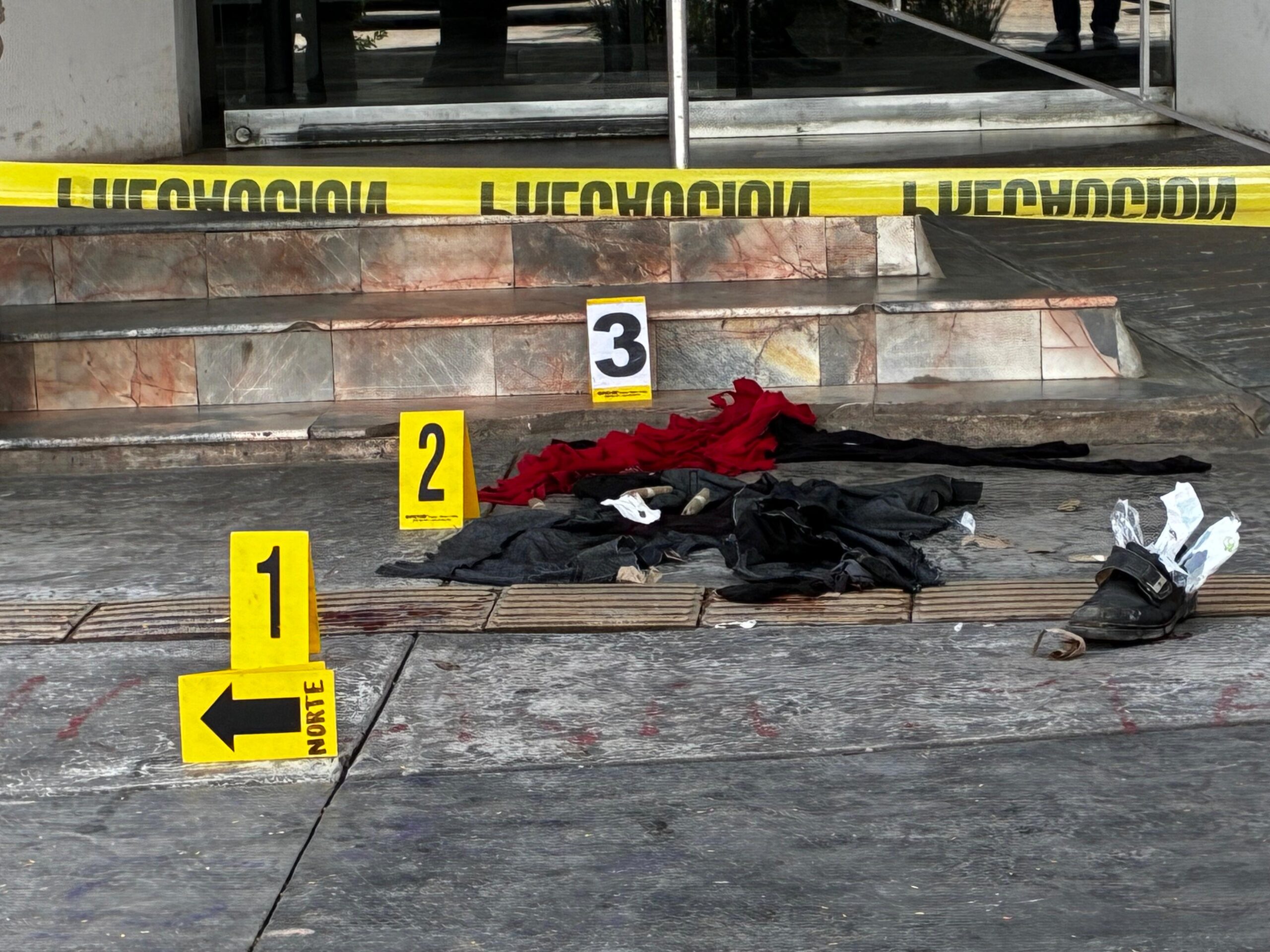 Escena de una agresión con arma blanca en Los Mochis