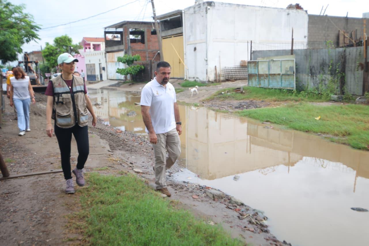 alcaldesa de mazatlan afecataciones por lluvias recorrido