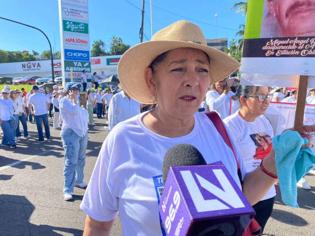 Alma Rosa Rojo Medina, representante del colectivo de Búsqueda Voces Unidas por la Vida