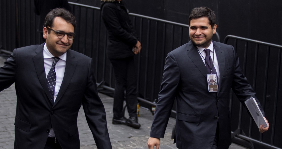 Andrés Manuel y Gonzalo López Beltrán
