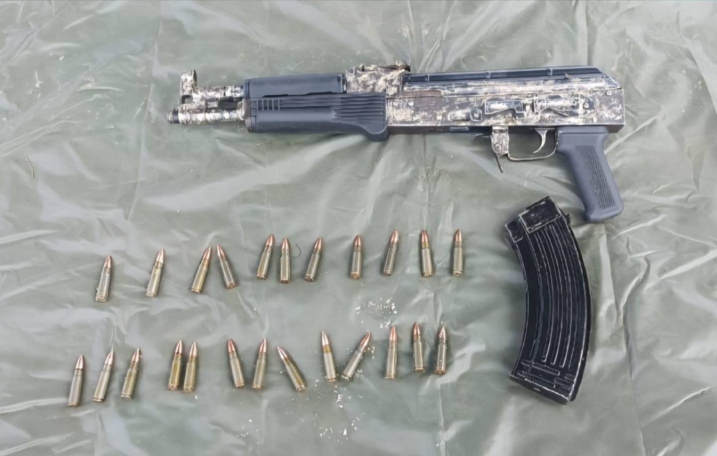arma y cartuchos asegurados en navolato