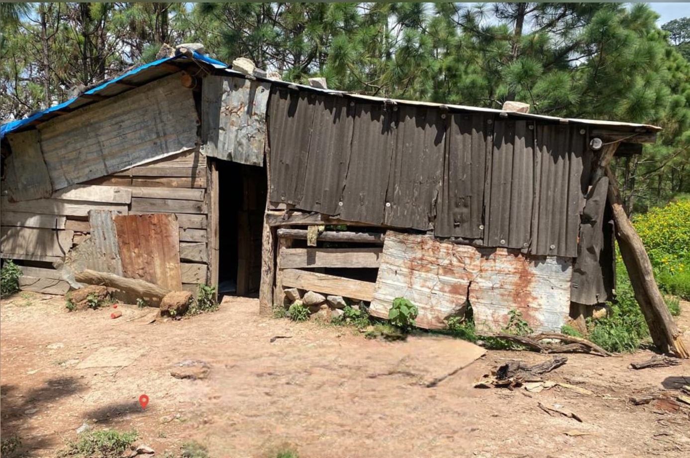 Campamento asegurado en Cosalá, Sinaloa