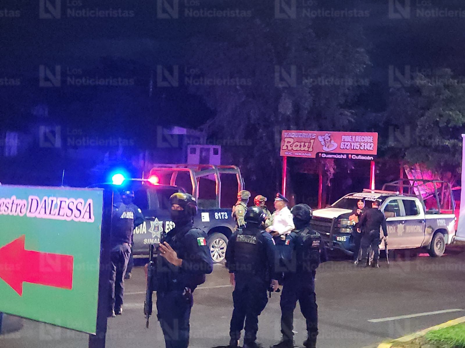 Ataque armado contra policías en Bacurimí, en Culiacán, Sin.