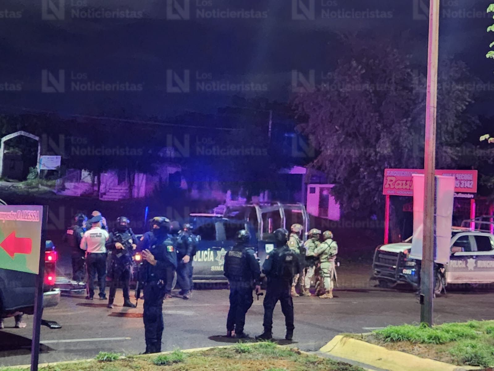 Ataque armado contra policías en Bacurimí, en Culiacán, Sin.