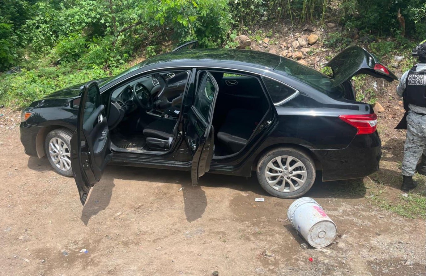 Auto asegurado en Culiacán