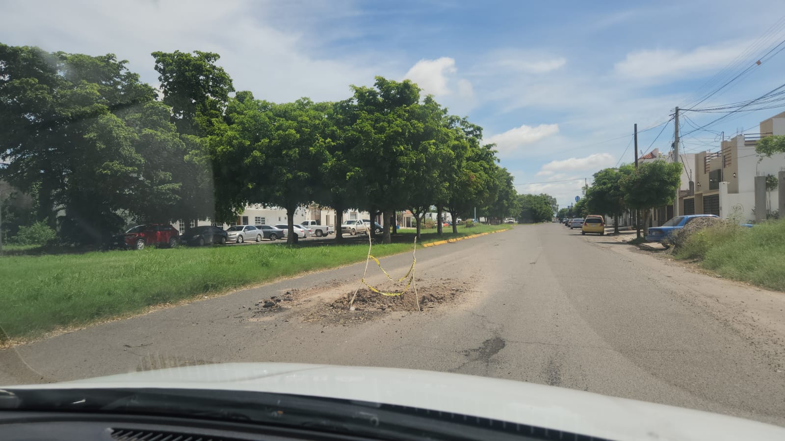 Baches en caminos de Guasave, tras paso de la tormenta "Lorena"
