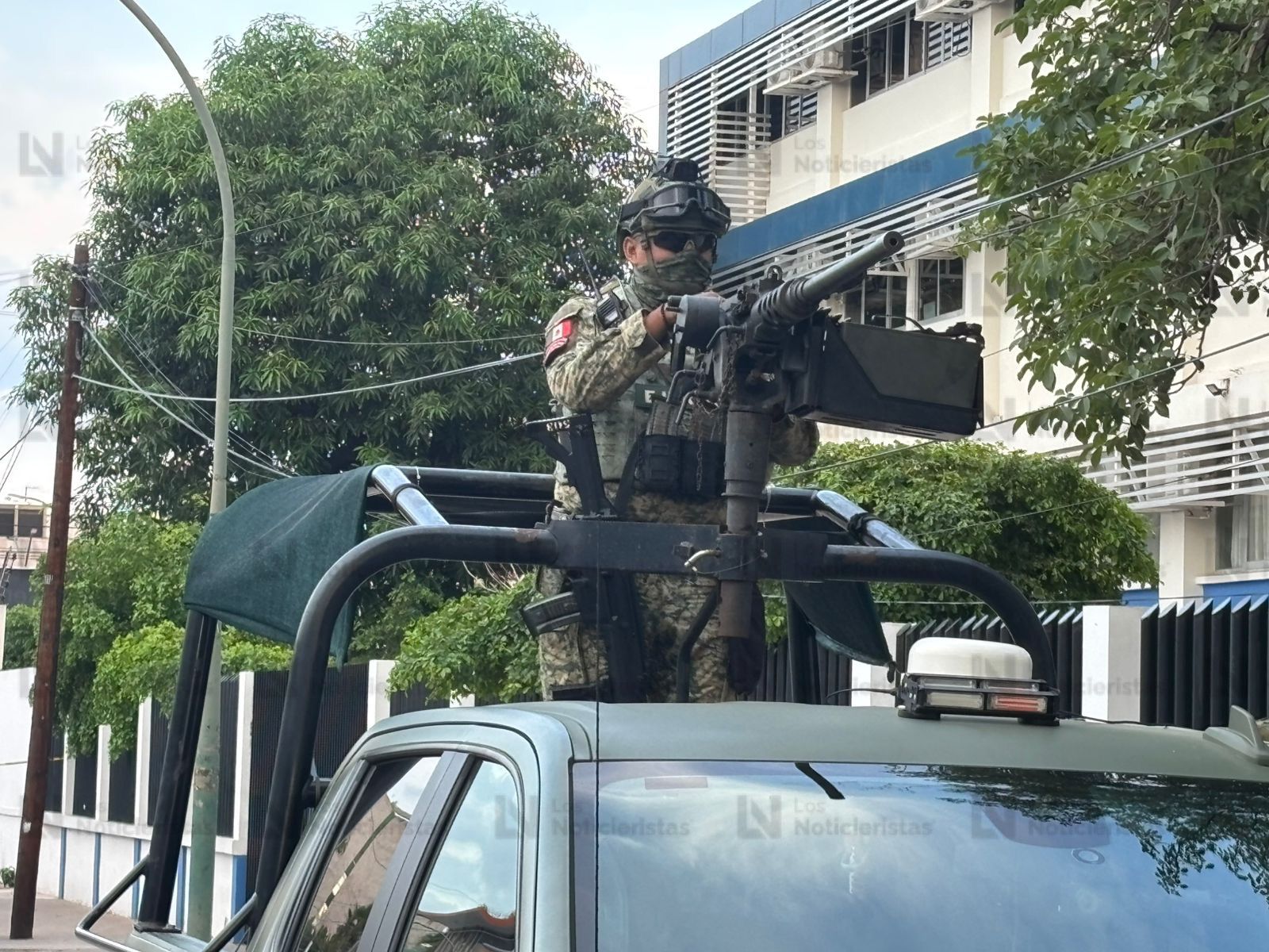 Militares en zona de balacera en Culiacán, Sinaloa