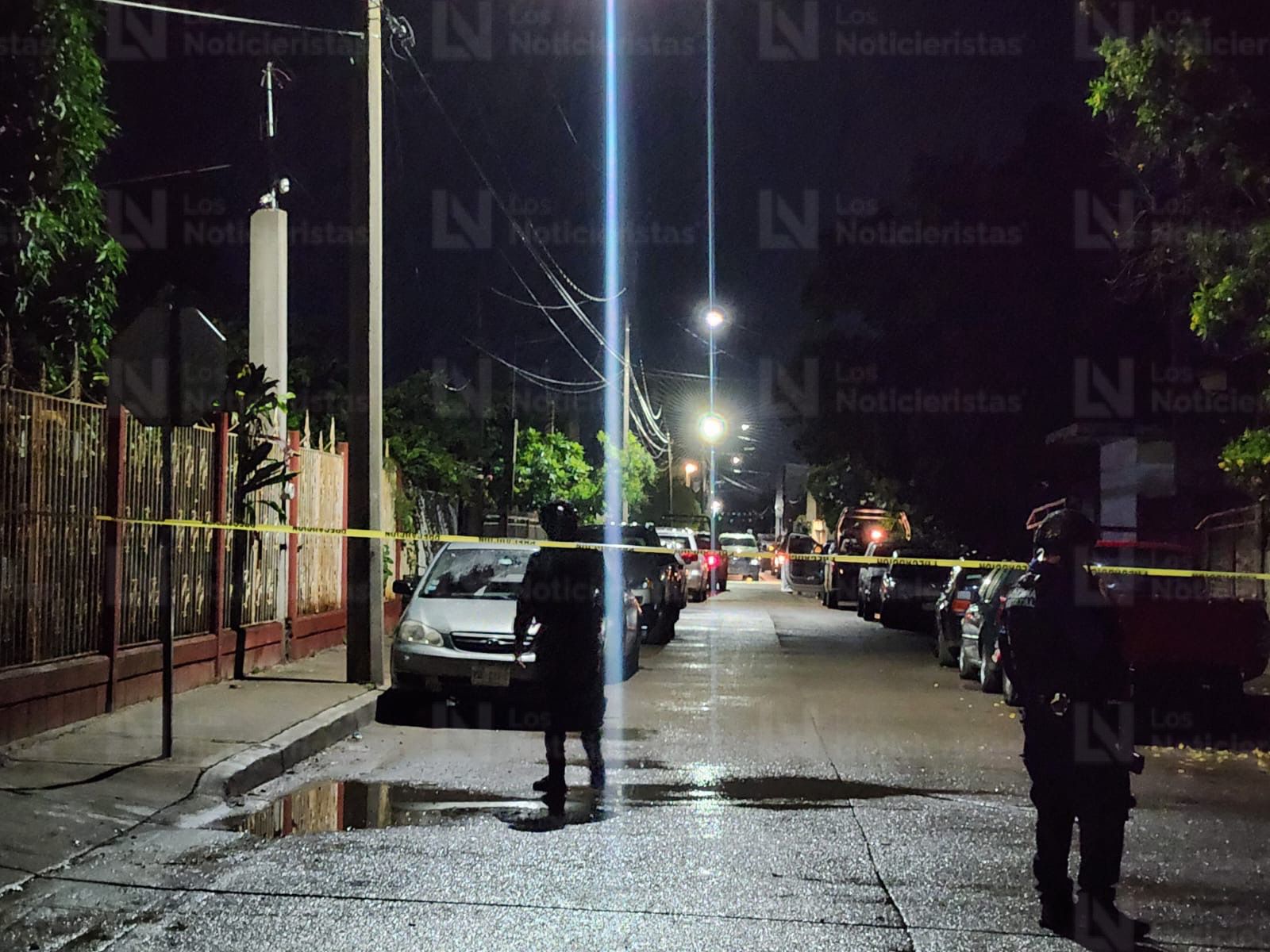 Grupo de Operaciones Especiales Sinaloa monta operativo por casa baleada en Bachigualato, en Culiacán