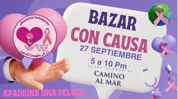 Artesanas Trabajando con el Corazón invitan a su bazar en apoyo al cáncer de mama, en Mazatlán, Sinaloa