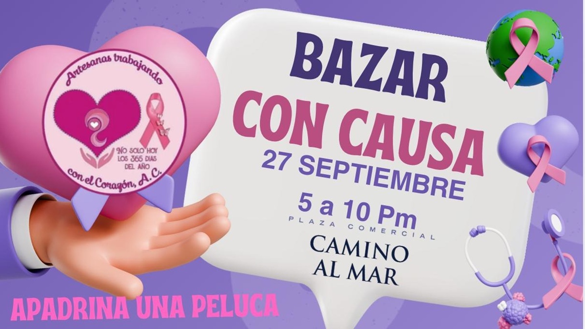 Bazar con causa en Mazatlán