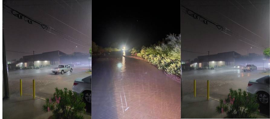 cae fuerte tromba en el evora