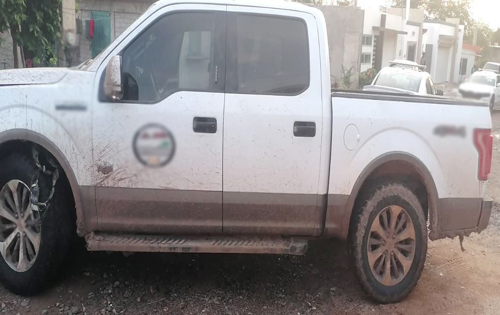 Camioneta asegurada