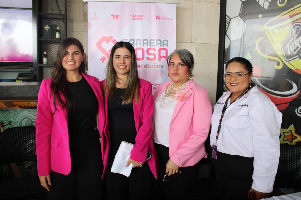 Rueda de prensa de la Carrera Rosa en Mazatlán