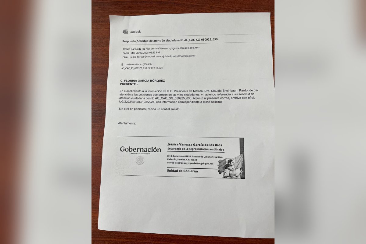 carta por parte de Gobernación y otro documento más de la Secretaría de Educación Pública (SEP), en los cuales las autoridades federales hacen el exhorto al rector de la Universidad, para atender a los jubilados