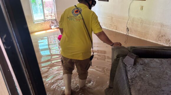 Baja el nivel del arroyo Cuatro Vientos; registran 17 viviendas afectadas en Guasave, Sinaloa