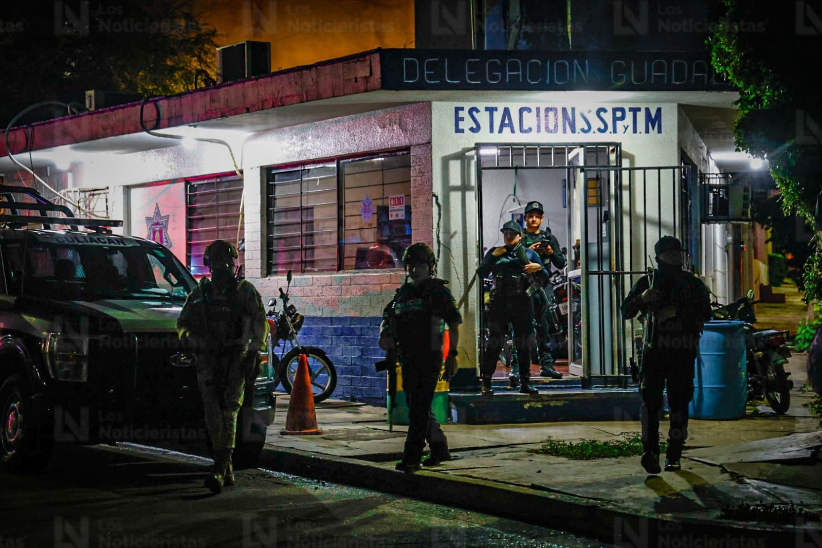 Caseta de la Policía Municipal de Culiacán en la colonia Guadalupe