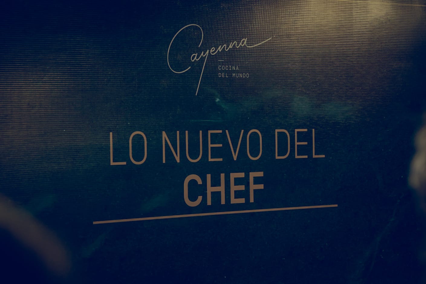 Cayenna presenta su nuevo menú