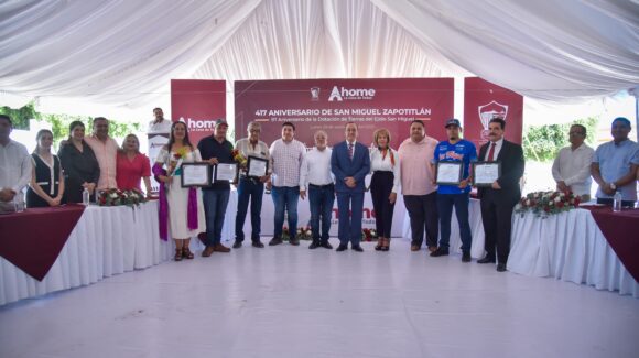 San Miguel Zapotitlán celebra el 417 aniversario de su fundación; autoridades de Ahome reconocen a ciudadanos