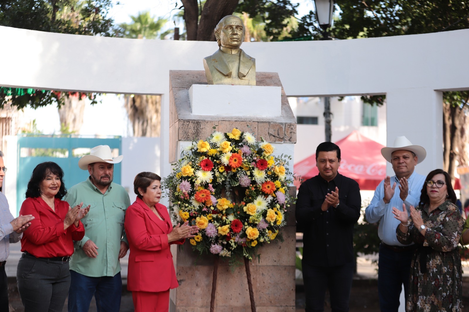 Cecilia Ramírez Montoya en el acto cívico protocolario al 215 aniversario del inicio del movimiento de Independencia