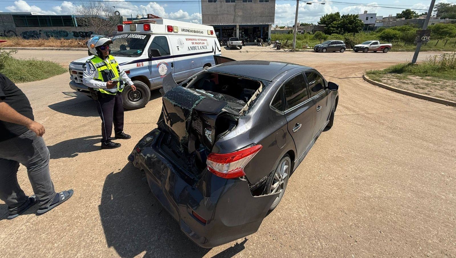 choque por alcance en mazatlan sin