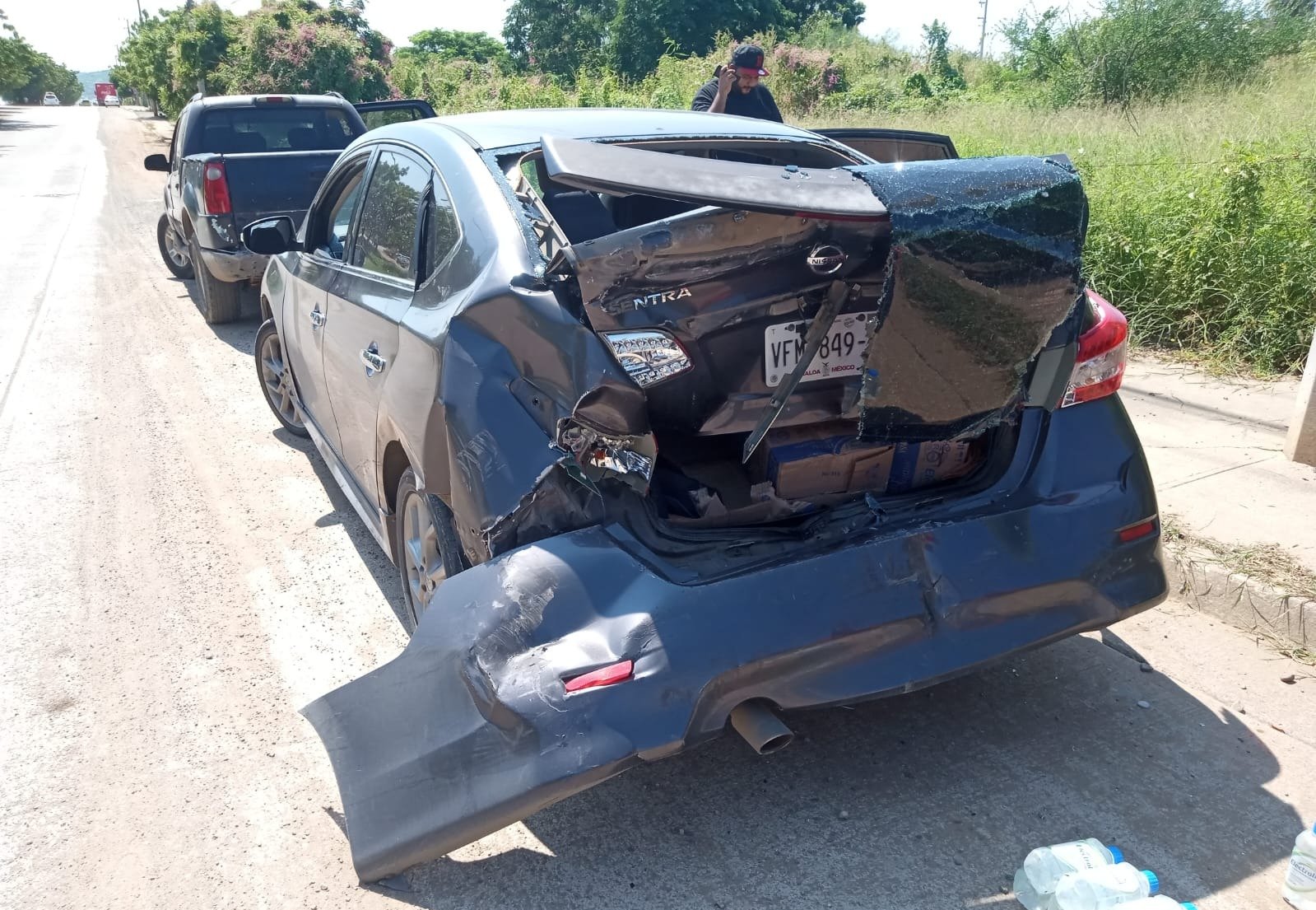 choque por alcance en mazatlan