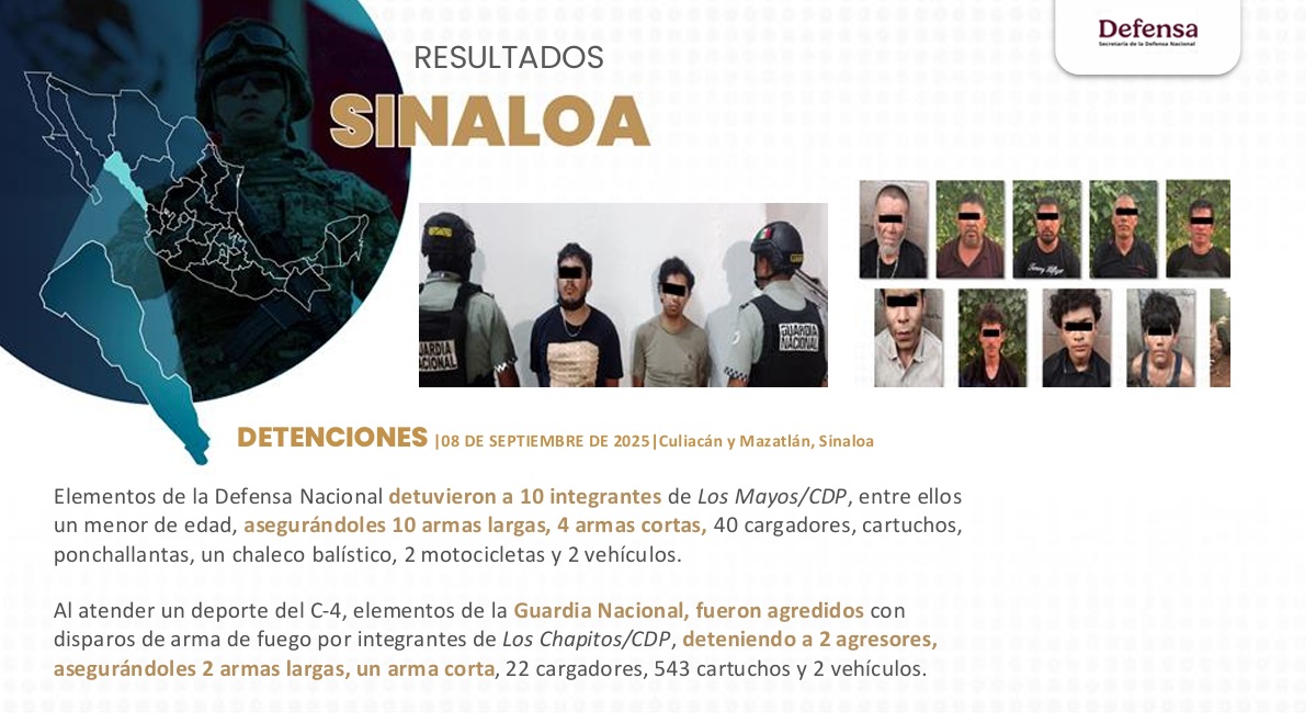 Información sobre la detención de integrantes del CDS