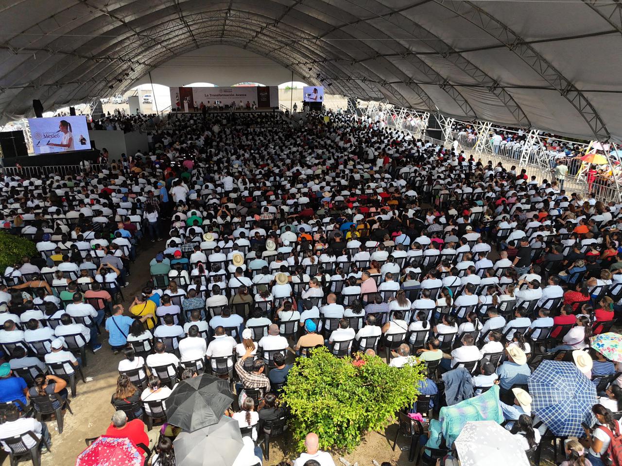 Claudia Sheinbaum de gira en Tabasco