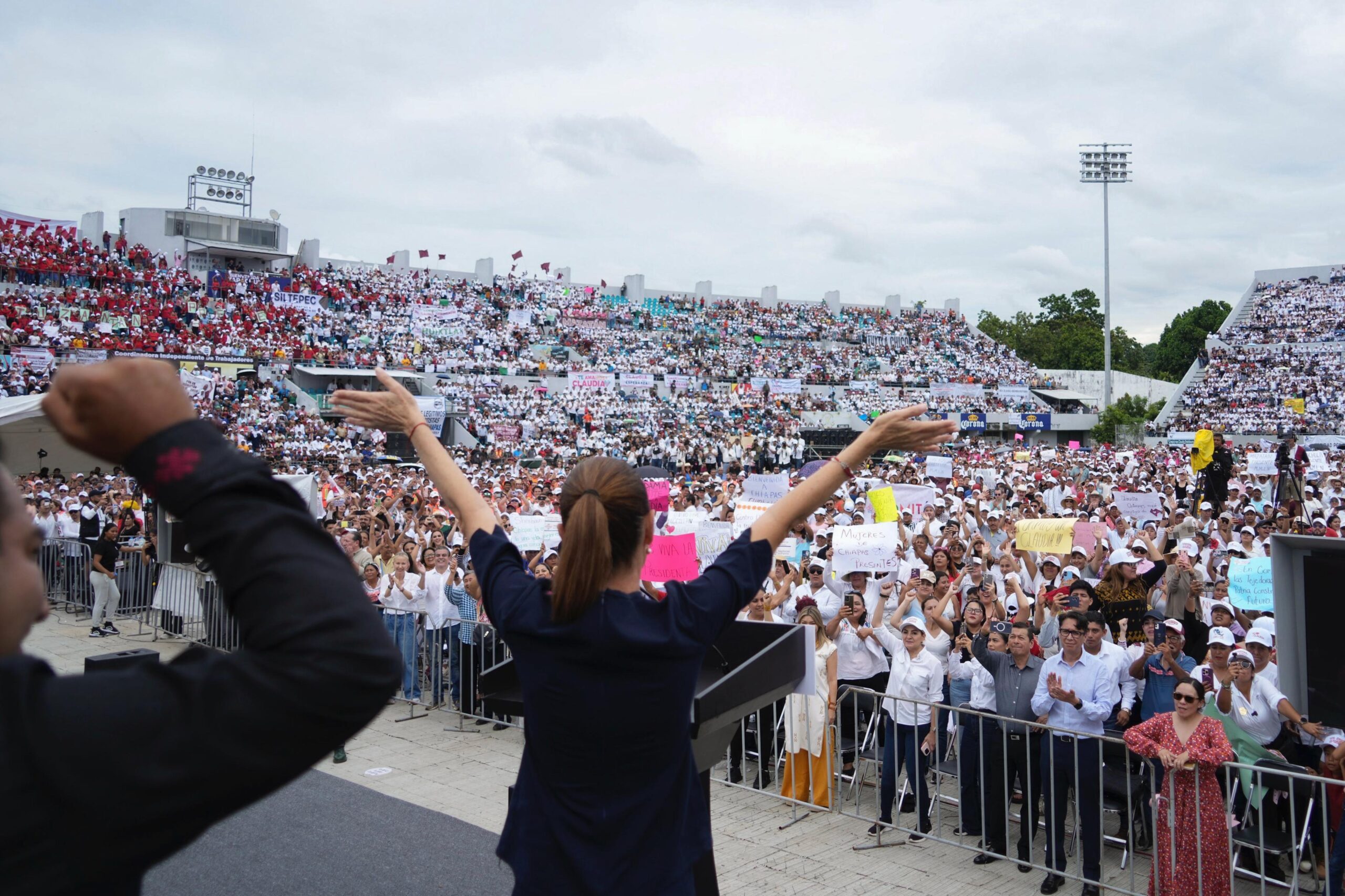 Claudia Sheinbaum de gira en Chiapas