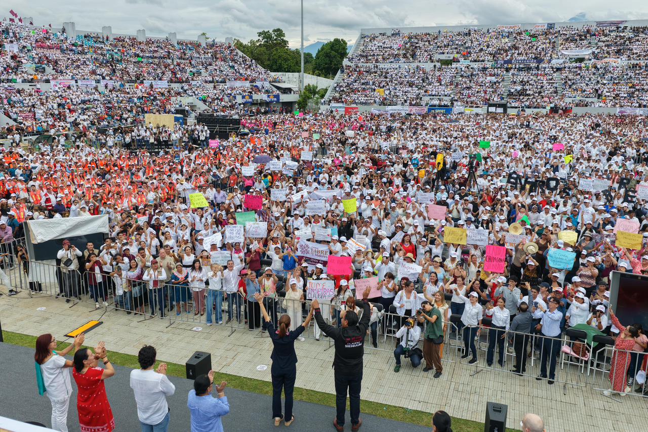 Claudia Sheinbaum de gira en Chiapas