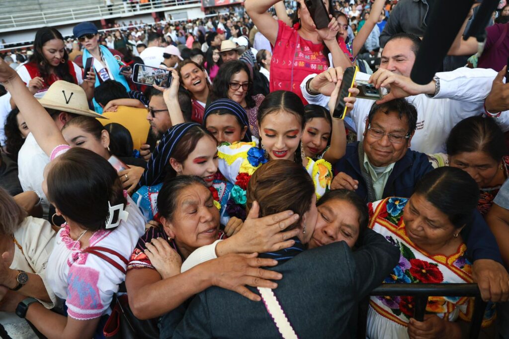 Claudia Sheinbaum en evento de Michoacán