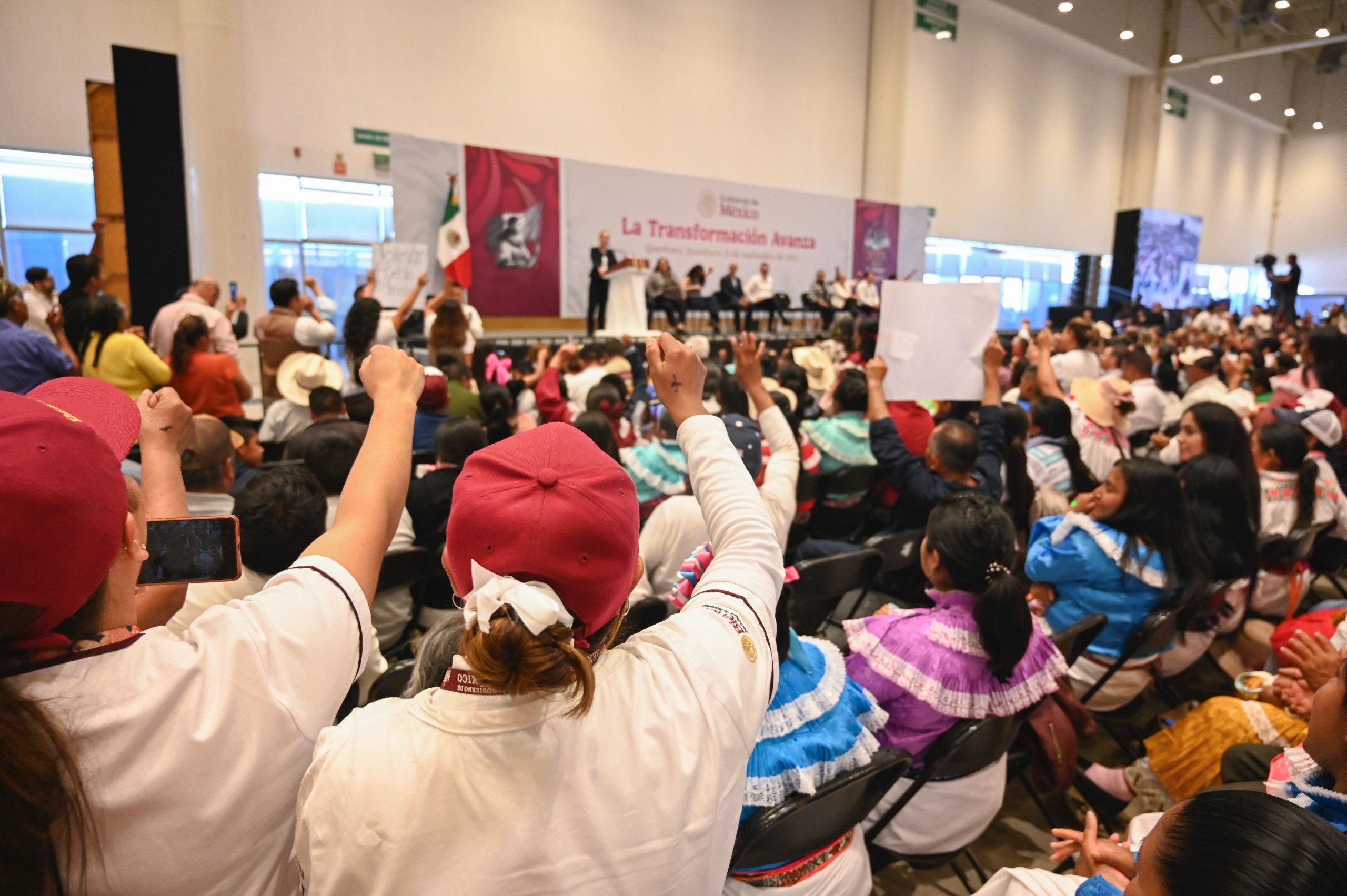 Claudia Sheinbaum sostiene evento masivo en Querétaro