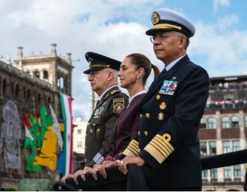 Claudia Sheinbaum y su gabinete de seguridad