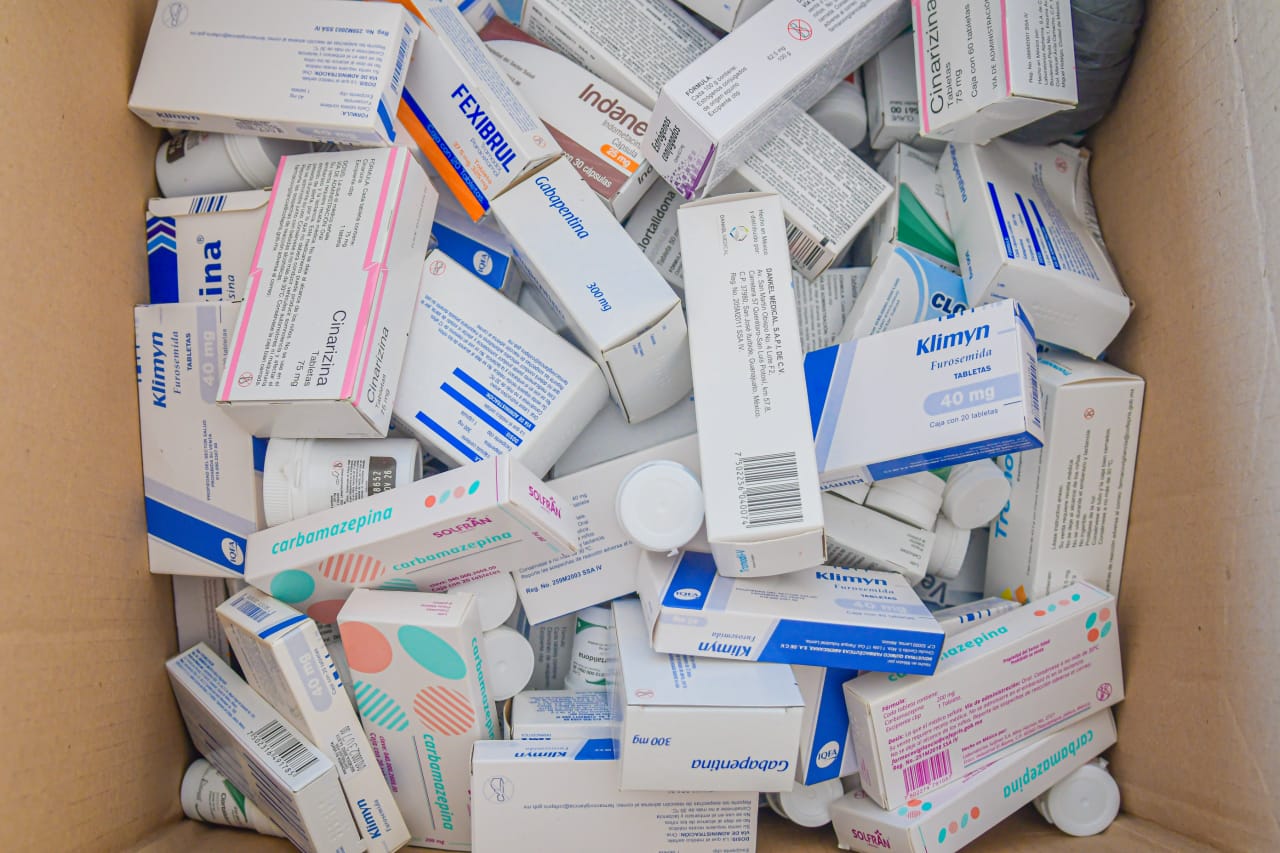 Colecta de medicamentos en Guamúchil, Sinaloa