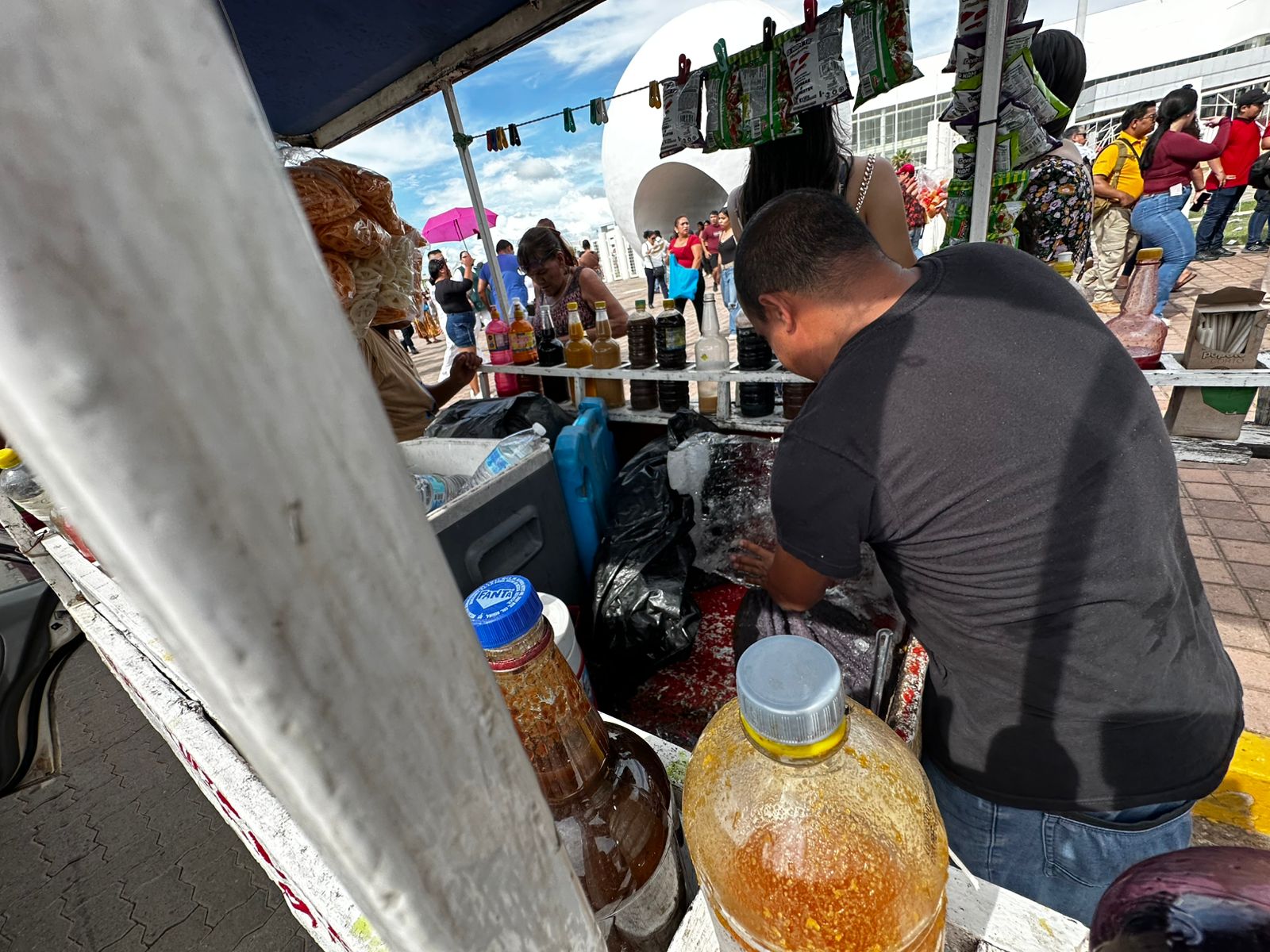 Raspados El Chato, en visita de Claudia Sheinbaum a Mazatlán