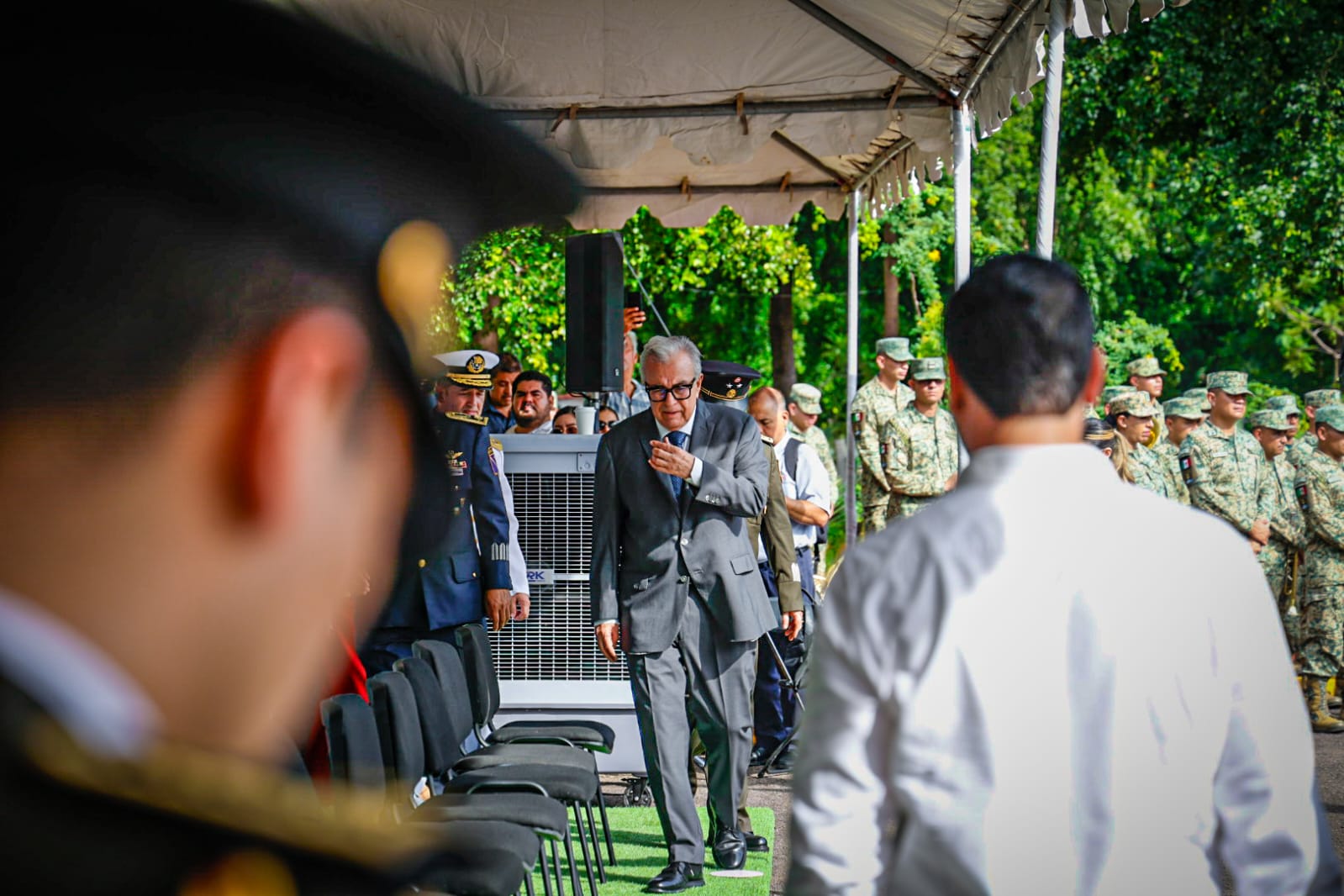 Autoridades civiles y militares encabezaron la conmemoración del 178 aniversario de la Gesta Heroica de los Niños Héroes de Chapultepec.