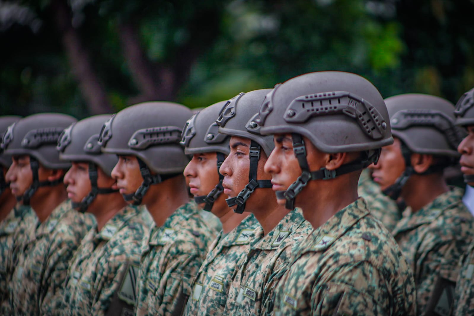 Personal militar en la la conmemoración del 178 aniversario de la Gesta Heroica de los Niños Héroes de Chapultepec.