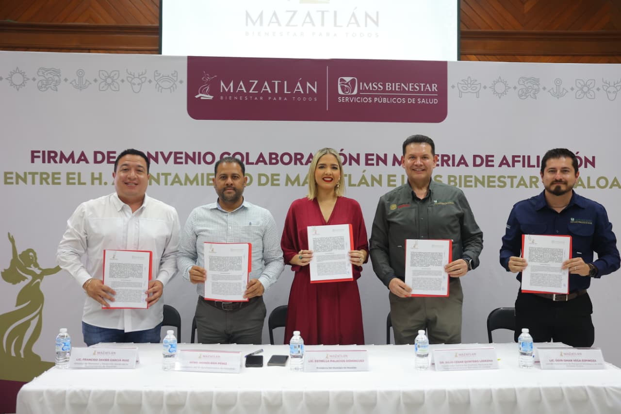 Convenian Gobierno de Mazatlán e IMSS-Bienestar