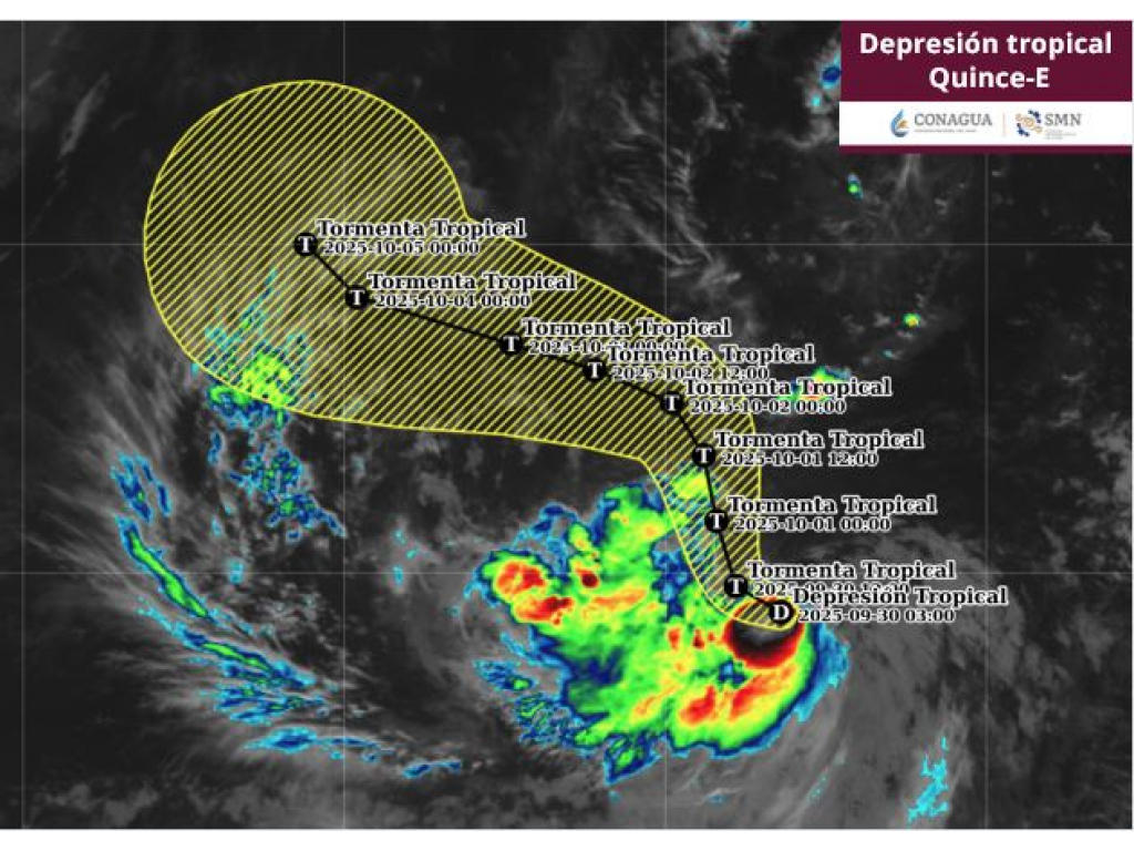 depresion tropical quince e