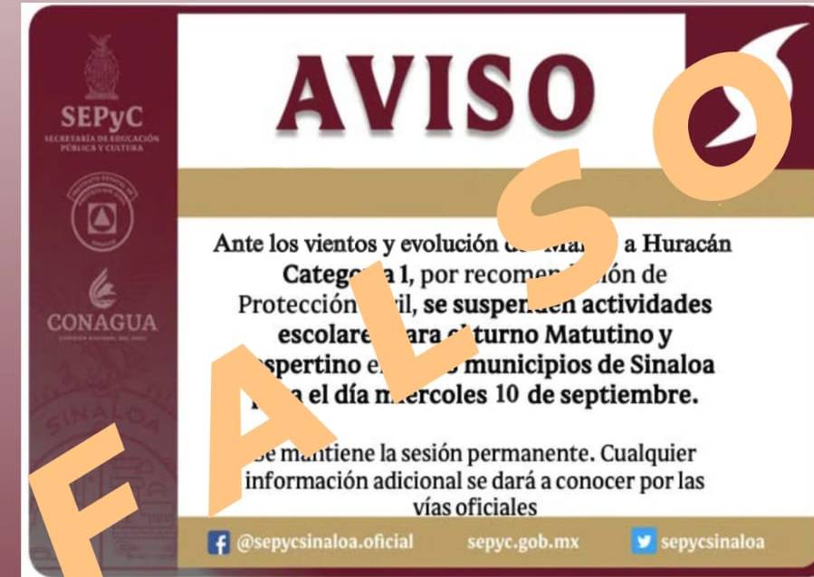 descartan suspension de clases en sinaloa