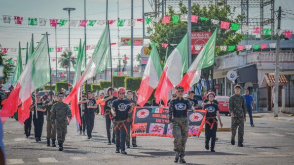 Celebran en Guamúchil el 215 aniversario de la Independencia de México y el 145 del natalicio del general Salvador Alvarado