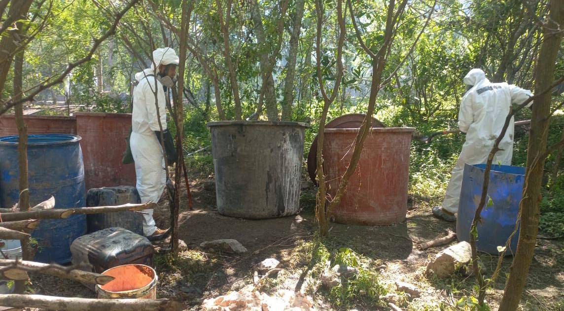 desmantelan narcolaboratorio en durango