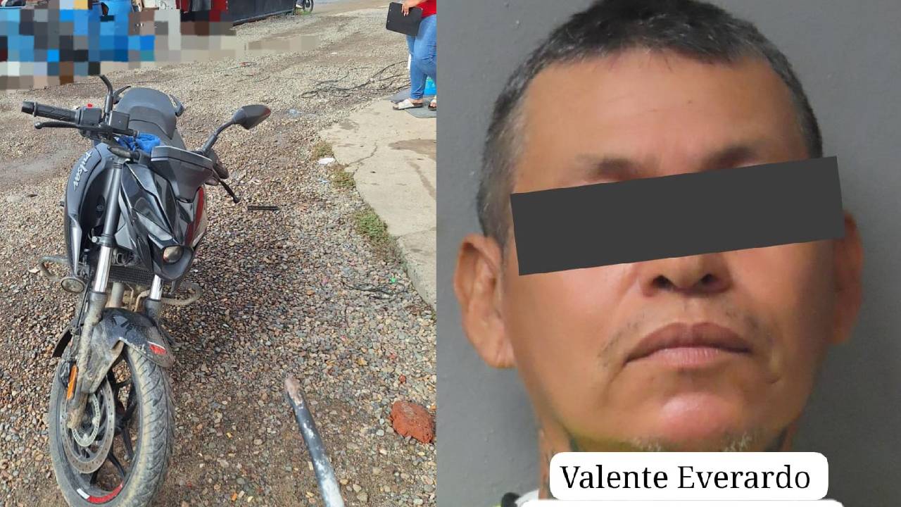 Detenido con moto robada en Mazatlán