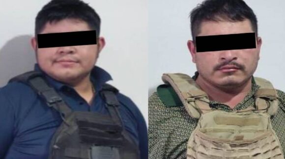 Armas largas, cartuchos y equipo táctico, lo asegurado a los dos detenidos del sector Bugambilias, en Culiacán