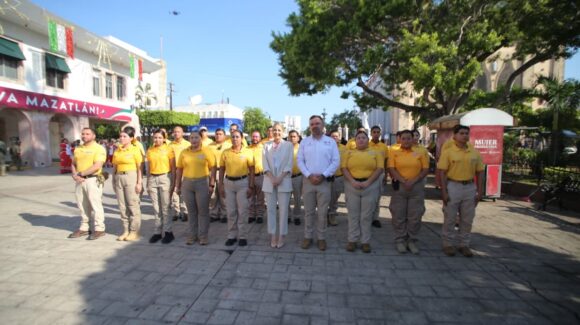 Conmemoran en forma cívica el Día Nacional de Protección Civil en Mazatlán, Sinaloa