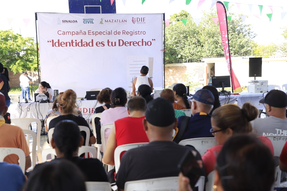 Campaña gratuita del DIF Mazatlán y el Registro Civil