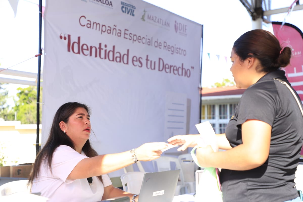 Campaña gratuita del DIF Mazatlán y el Registro Civil