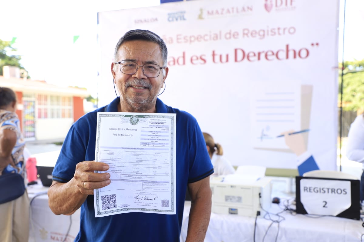 Campaña gratuita del DIF Mazatlán y el Registro Civil