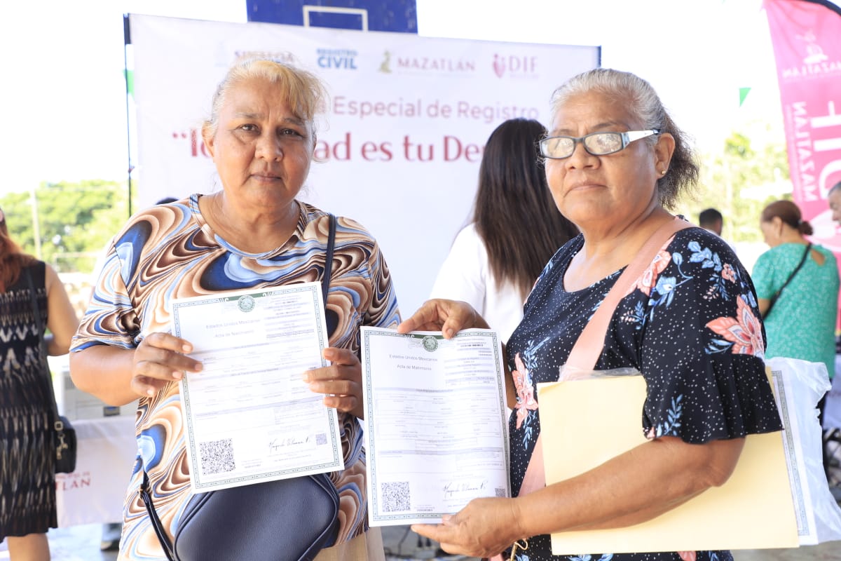 Campaña gratuita del DIF Mazatlán y el Registro Civil