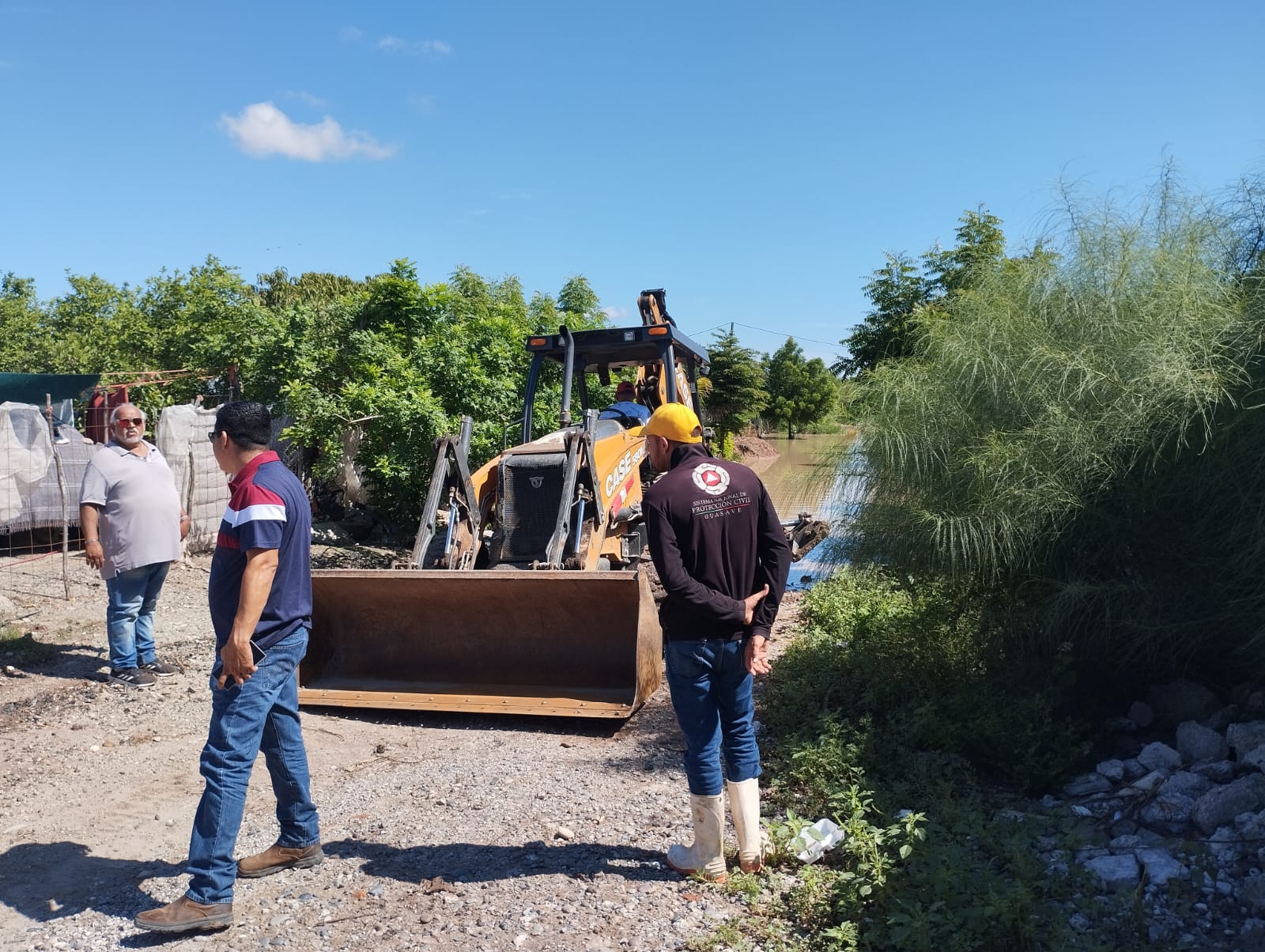 diversas acciones se realizan en Cortines tras el paso de la tormenta lorena
